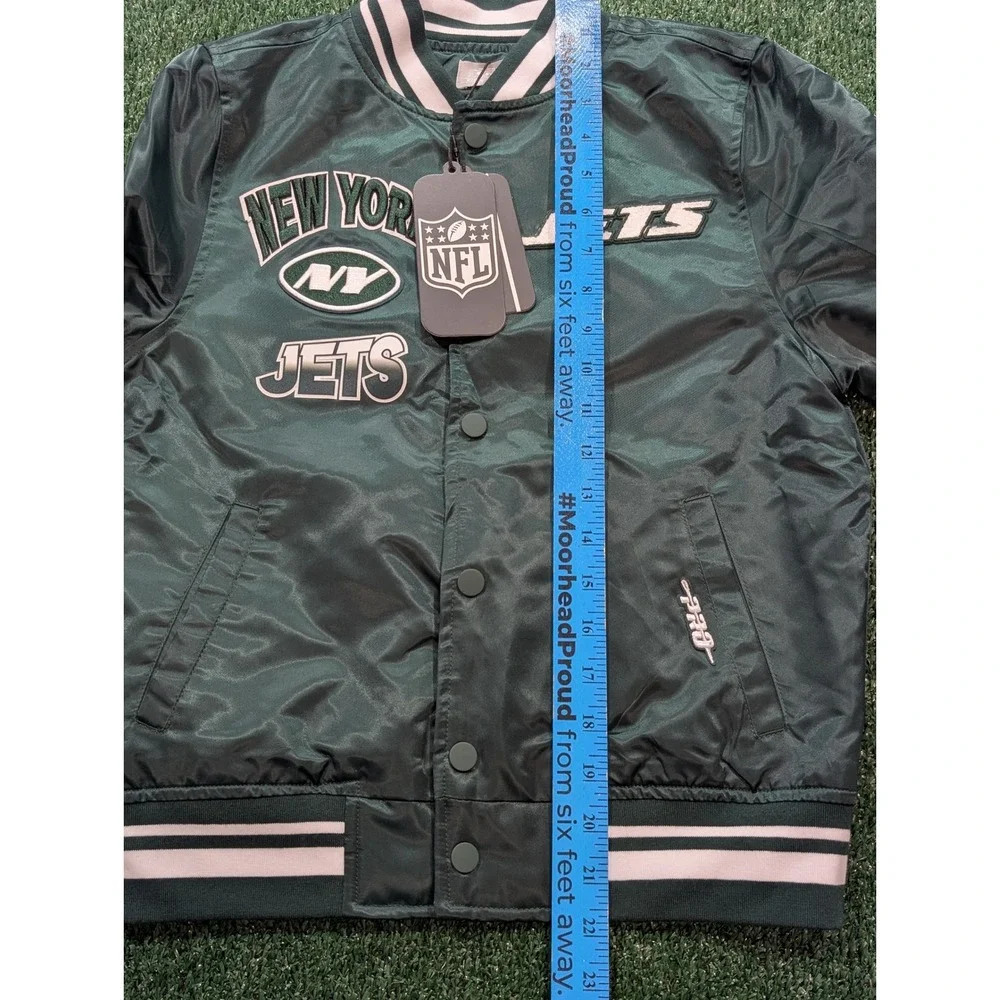 Pro Standard New York Jets Kids Satin Varsity Jacket New FNJB6411893-FOR Size M